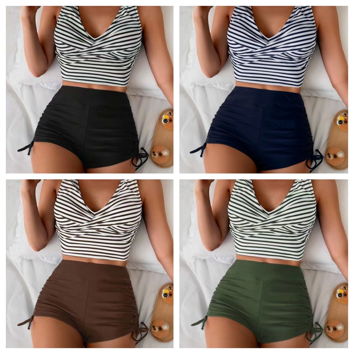 Tops - Women Swimwear Bikini Crop Top High