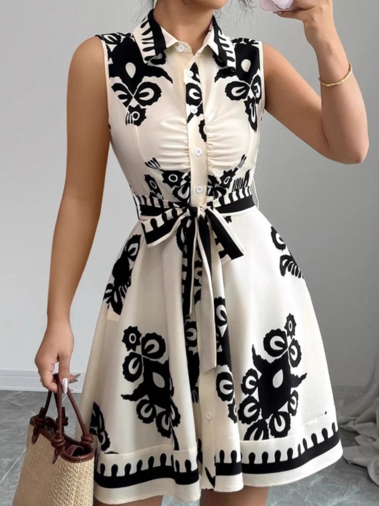 Summer New Fashion Casual Dres - đánh giá và giá French Vintage Floral Midi Dress