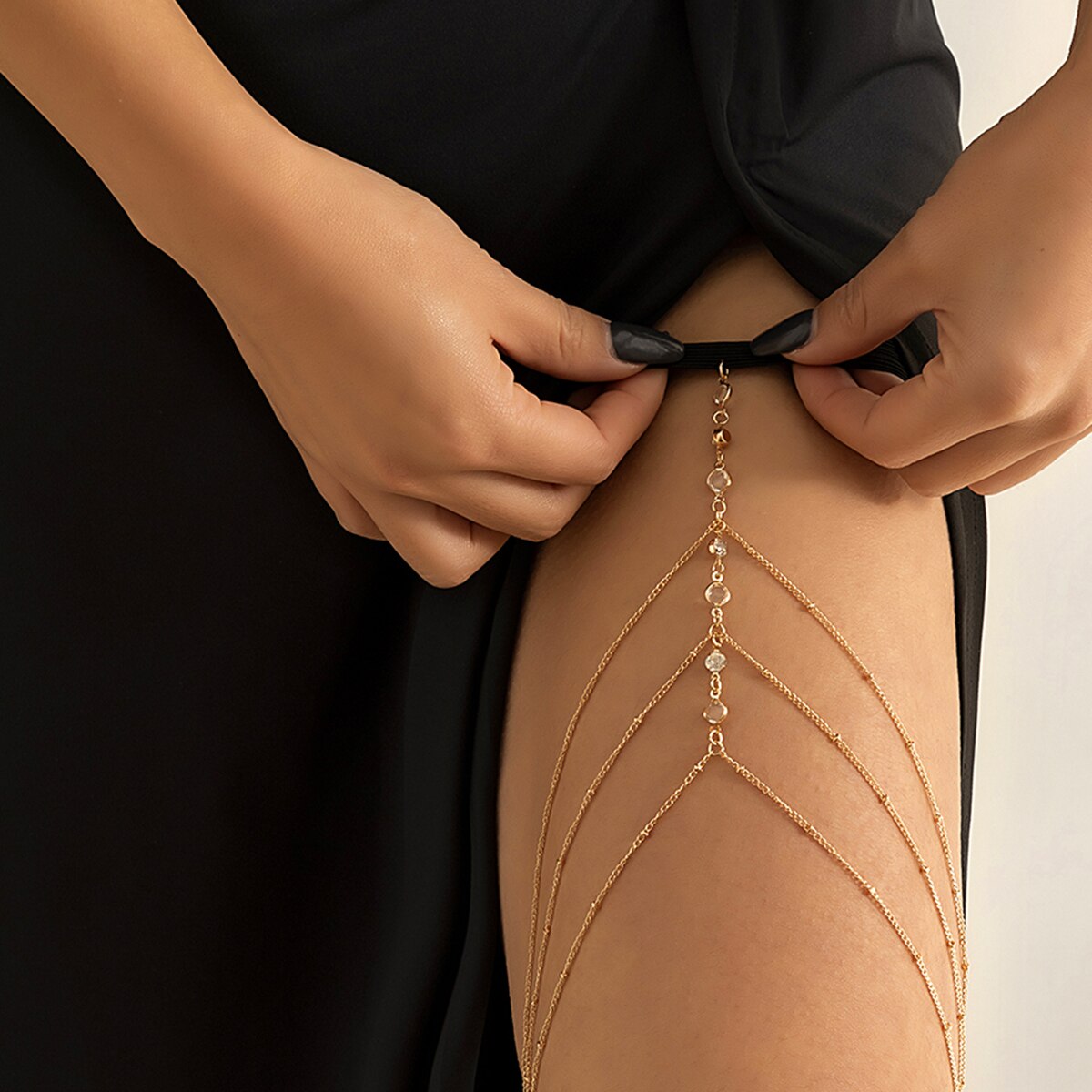 Boho Elastic Band Crystal Leg  - đánh giá và giá Boho Summer Beach Maxi Dress