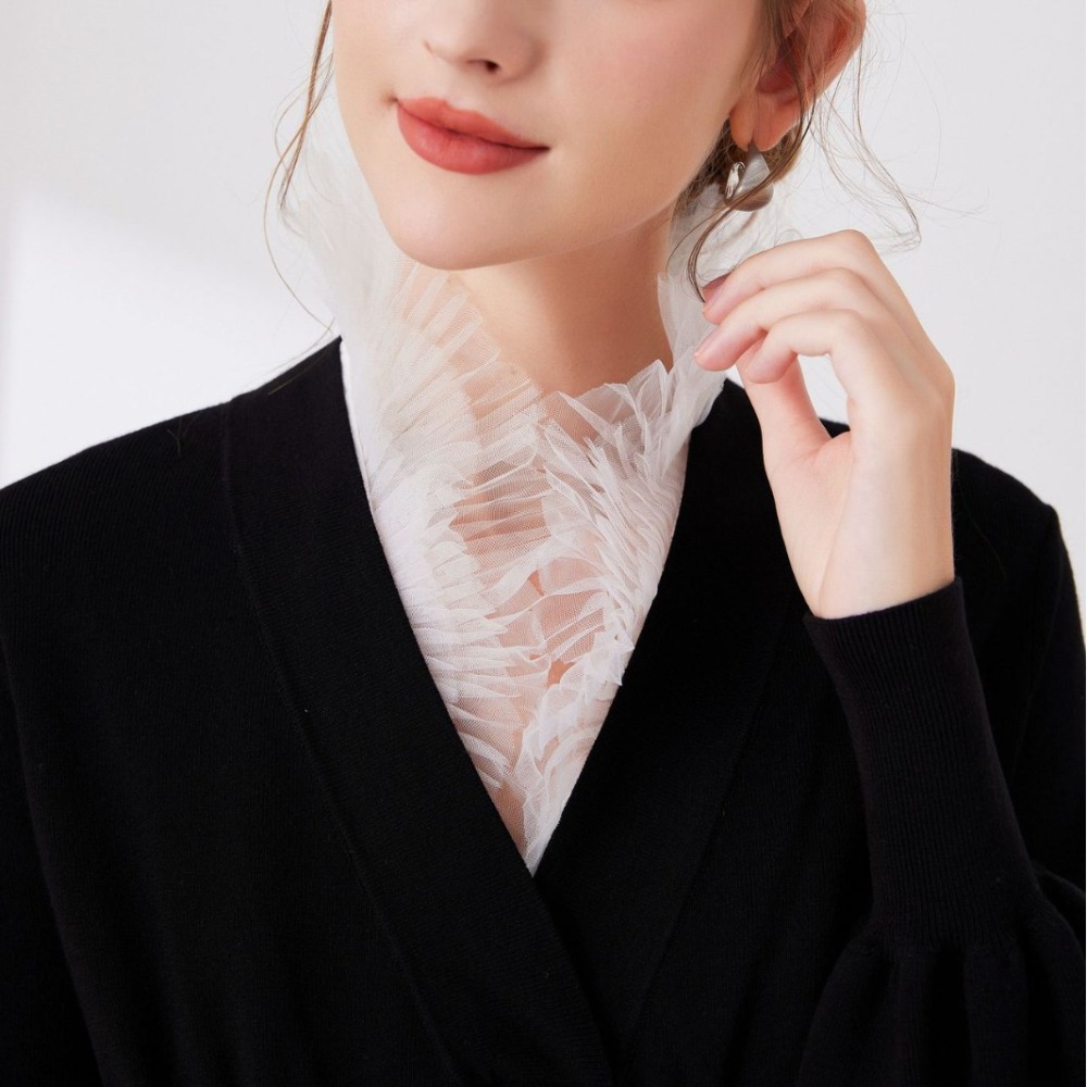 V Shape Melange Yarn Fake Coll - đánh giá và giá Tops