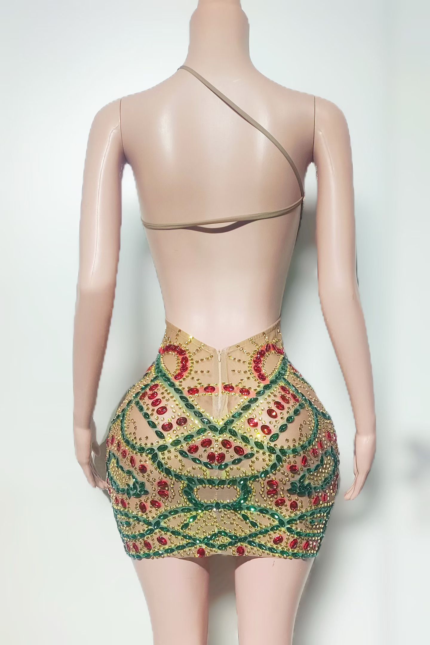 Sparkly Rhinestone Off shoulde - đánh giá và giá Sparkly Rhinestone Club Party Dress