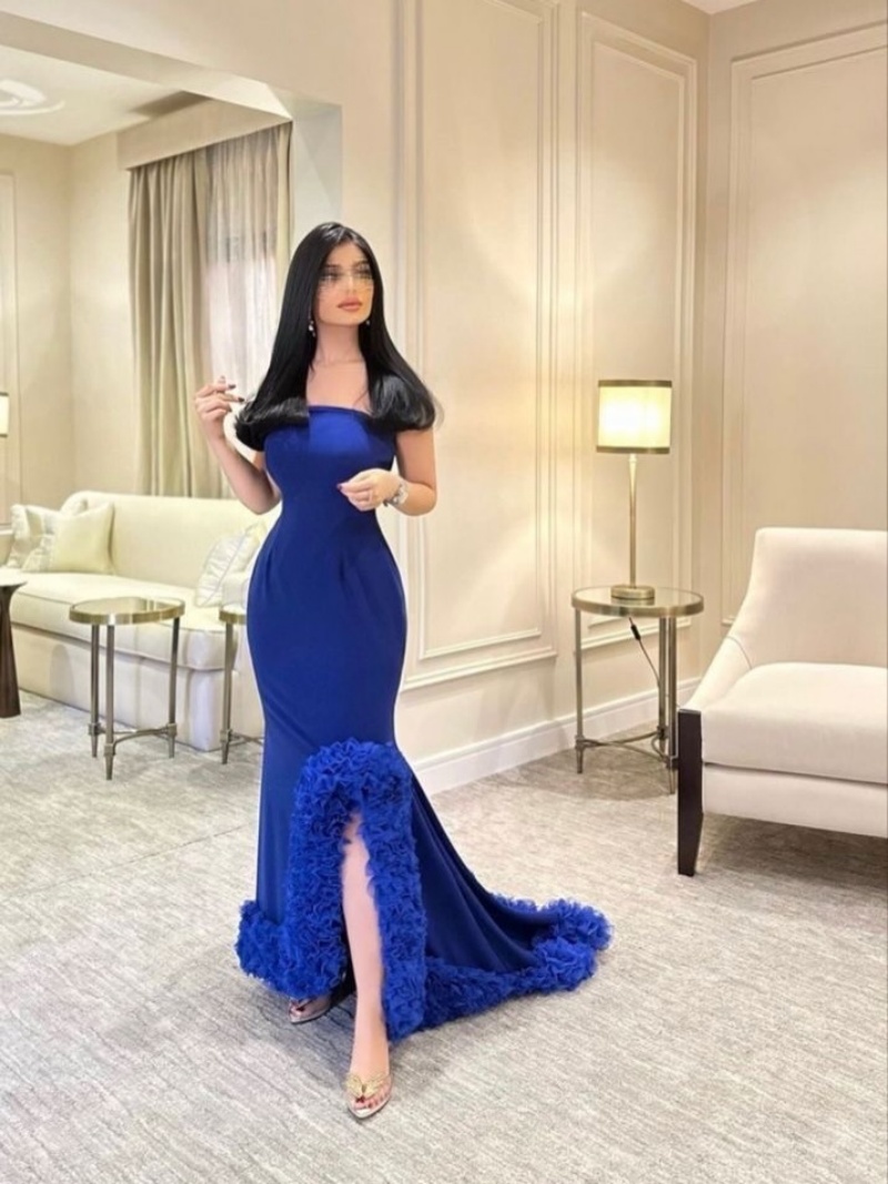 Customized Luxurious Elegant E - đánh giá và giá Elegant Satin Evening Gown Split