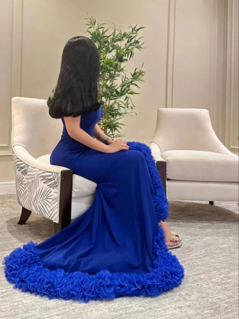 Customized Luxurious Elegant E - đánh giá và giá Elegant Satin Evening Gown Split