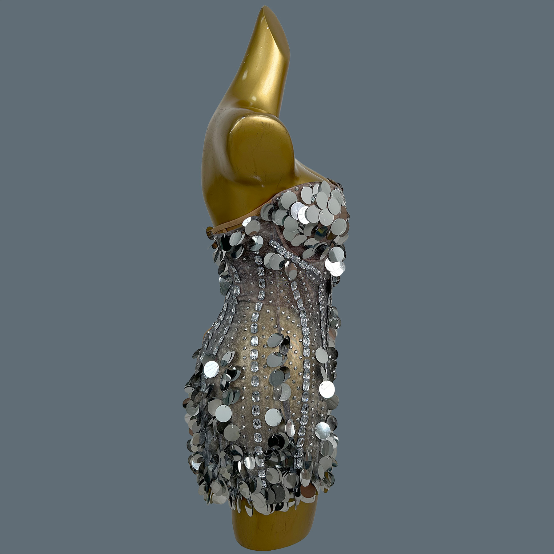 Women Strapless Sparkly Rhines - đánh giá và giá Sparkly Rhinestone Club Party Dress