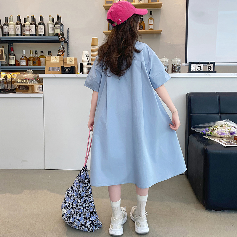 Korean Children Clothing Girls - đánh giá và giá Korean Style A Line Shirt Dress