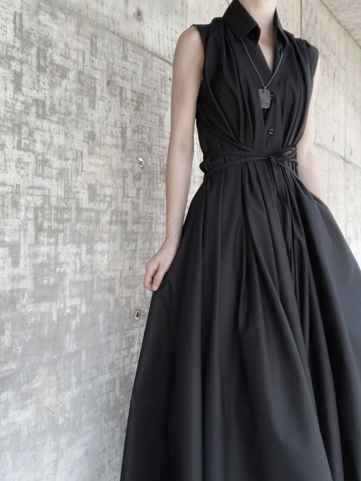 Dark Style Irregular Ultra-Lon - đánh giá và giá Korean Style A Line Shirt Dress